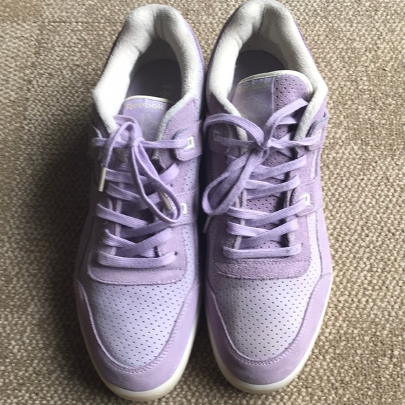 reebok classic suede sneaker purple